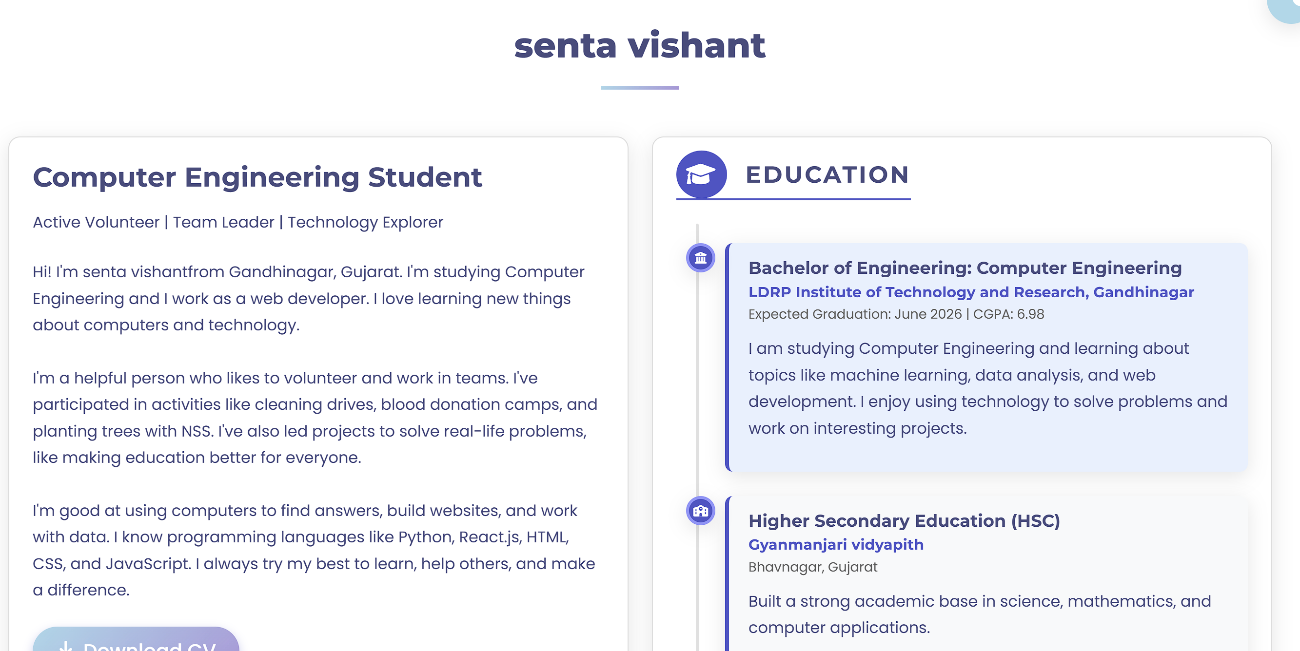 Personal Portfolio